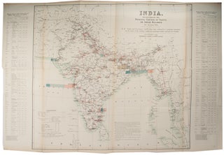 Stock ID #173786 India. To Illustrate the Principal Centres of Traffic on Indian Railways for the...