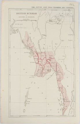 Stock ID #174185 British Burmah in Divisions & Districts. [Map] (281)...Return...East India...