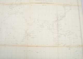 Chart of the World shewing the Track of the U.S. Steam Frigates, Mississippi, Susquehanna and Powhatan as Flagships of the Japan Squadron under the command of Commodore M.C. Perry, U.S.N., 1853-54 World Map 1854