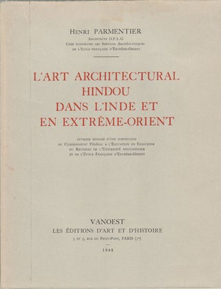 Stock ID #174230 L'Art Architectural Hindou dans l'Inde et en Extrême-Orient. HENRI...