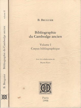 Stock ID #174440 Bibliographie du Cambodge ancien. Vol. 1 : Corpus bibliographique. Vol. 2 :...