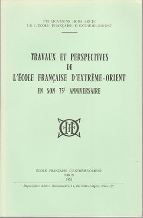Stock ID #174445 Travaux et Perspectives de l'École Française d'Extrême-Orient en son 75e...