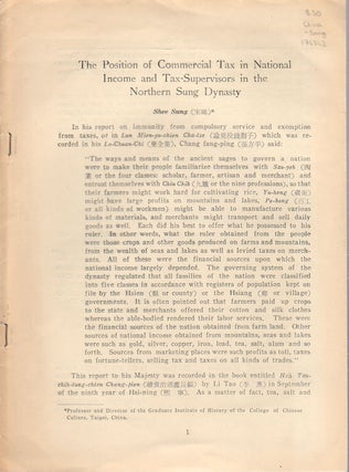Stock ID #174742 The Position of Commercial Tax in National Income and Tax-Supervisors in the...