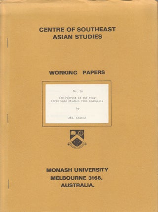 Stock ID #174774 The Poorest of the Poor: Three Case Studies from Indonesia. ABD CHAMID