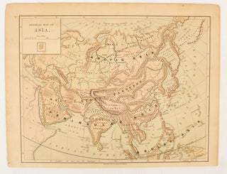Stock ID #174830 Physical map of Asia. ASIA - MAP