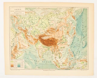 Stock ID #174877 Asien Fluss-u[nd] Gebirgssysteme. [Asia Rivers and Mountain Systems]. ASIA -...