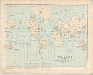 Stock ID #174897 The World (on Mercators Projection) showing both the Eastern & Western Maritime...