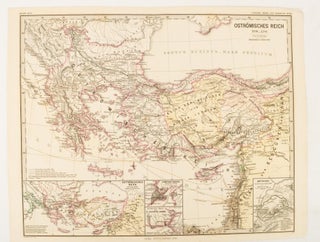 Stock ID #174911 Oströmisches Reich 1096-1204. BYZANTINE EMPIRE - MAP, KARL AND MENKE SPRUNER,...