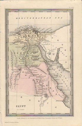 Stock ID #174939 Egypt. EGYPT - MAP, THOMAS STARLING
