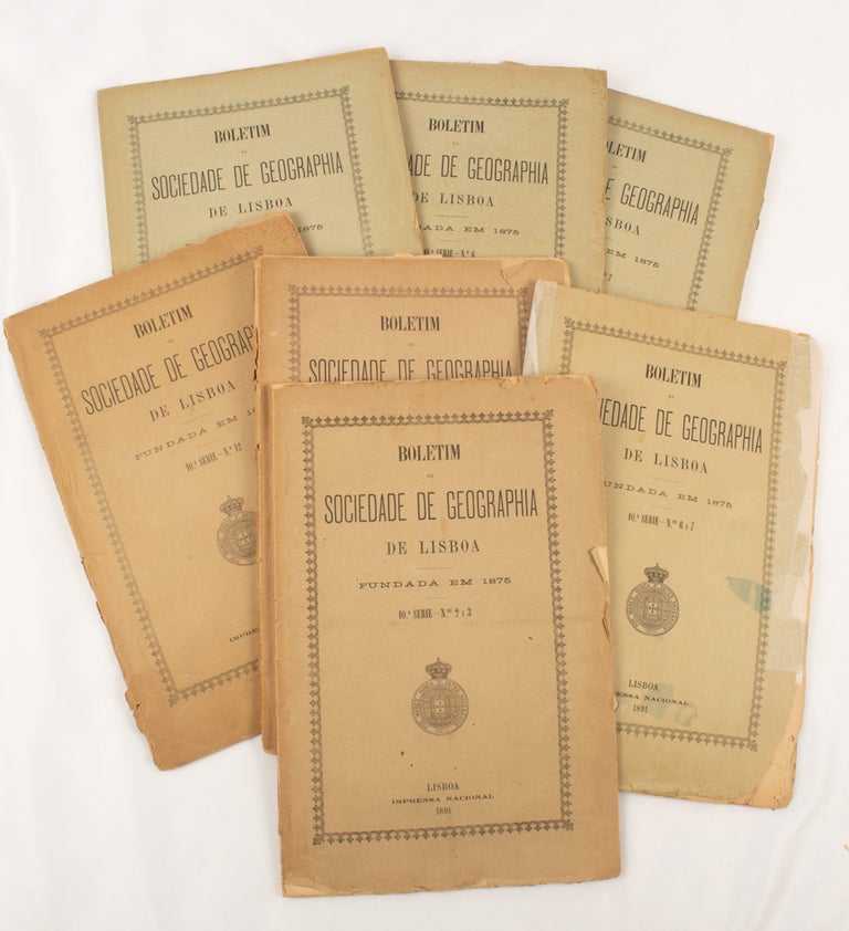 Stock ID #174944 Boletim da Sociedade de Geographia de Lisboa. 10. A Serie Nos 2-3, 6-7, 10, 11 & 12. 11 Serie Nos 6, 7 & 8. SOCIEDADE DE GEOGRAPHIA DE LISBOA.