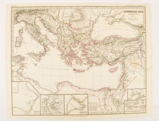 Stock ID #174950 Oströmisches Reich zu Justinians Zeit. BYZANTINE EMPIRE - MAP, KARL AND MENKE...