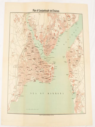 Stock ID #174961 Plan of Constantinople and Environs. ISTANBUL - POST-TREATY OF LAUSANNE