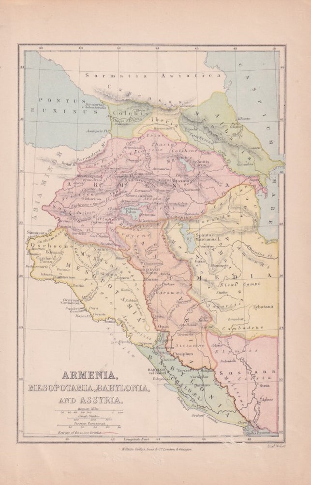 Stock ID #174962 Armenia, Mesopotamia, Babylonia, and Assyria. MIDDLE EAST - MAP., EDWARD WELLER.