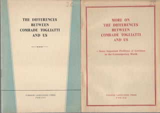 Stock ID #175047 The Differences Between Comrade Togliatti and Us TOGETHER WITH More on the...