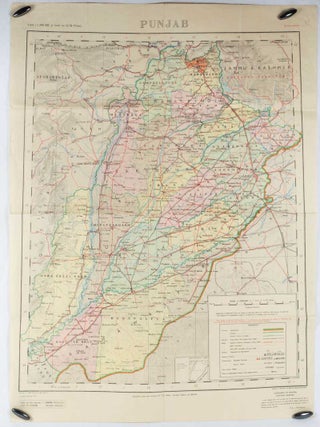 Stock ID #175114 Map of Punjab. Second Edition. SURVEYOR GENERAL OF PAKISTAN S. Q. HASAN