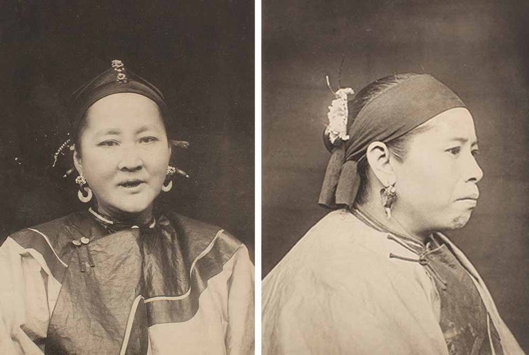 Stock ID #175232 [Chinese Women: pair of photographic portraits.]. KAZUMASA OGAWA.