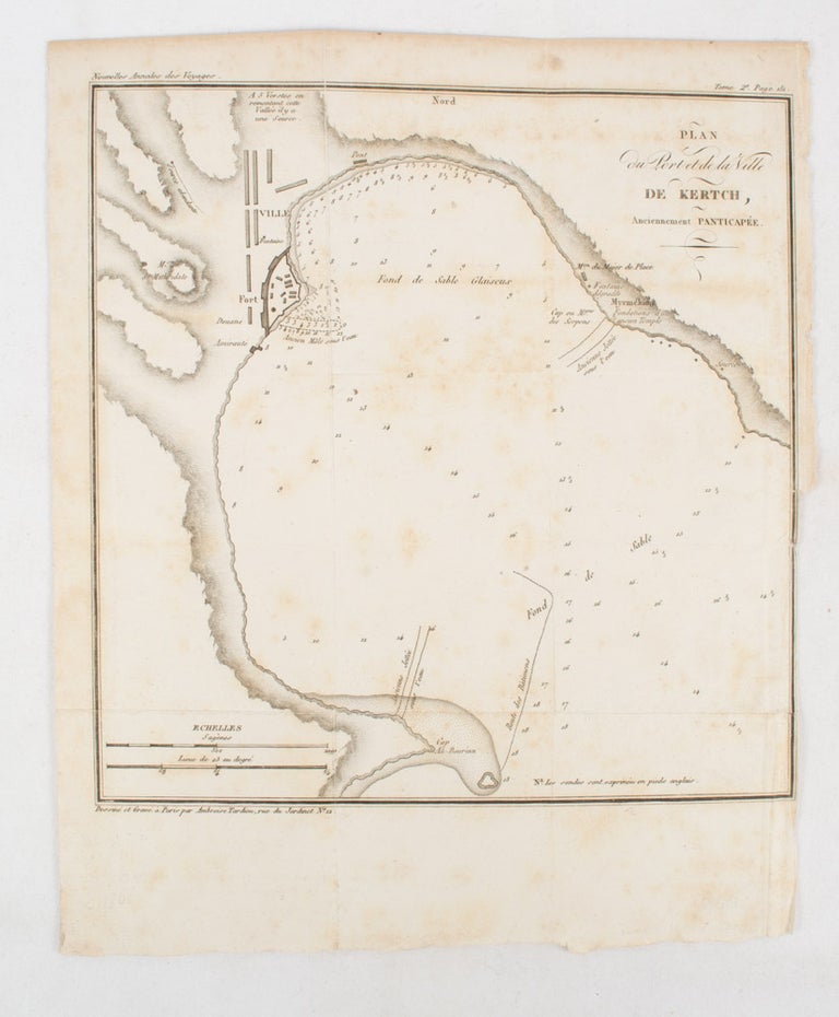 Stock ID #175248 Plan du Port at de la Ville de Kertch, Anciennement Panticapée. CRIMEA - MAP, AMBROISE TARDIEU.