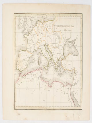 Stock ID #175249 Mediterranean Sea. LATE 19TH CENTURY MAP OF THE MEDITERRANEAN