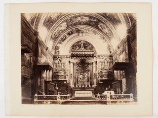Stock ID #175450 Albumen photographs of a river scene and on the verso interior of a church...