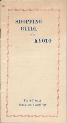 Shopping Guide of Kyoto.