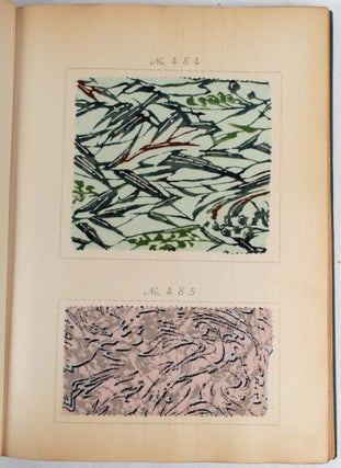 趣味の京染. 七寿苑. 7巻. [Shumi no kyōzome. Shichijuen。6-kan]. [Kyoto Textile Dye Sample Books. 6 Volumes].