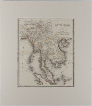 Stock ID #175919 [Map - Malay Peninsula] Karte von Hinter Indien. HERRMANN JULIUS MEYER