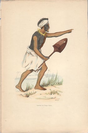 Stock ID #175965 Guerrier de Tonga Tabou. AUGUSTE WAHLEN, ENGRAVER, MERCIER, LOUIS AUGUSTE DE,...