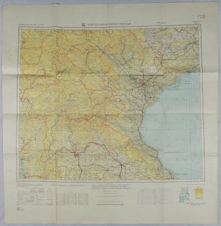 Stock ID #175973 North Laos & North Vietnam. MAP OF LAOS, VIETNAM NORTH OF THE 17TH PARALLEL