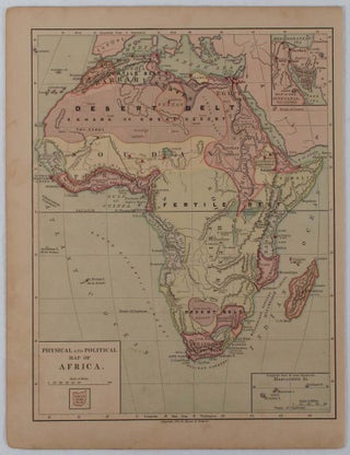 Stock ID #176015 Physical and Political Map of Africa. AFRICA - PRE-COLONIAL ERA MAP