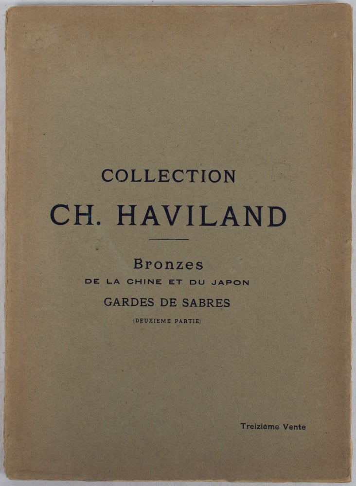 Stock ID #176382 Collection Ch. Haviland. Bronzes de la Chine et du Japon. Gardes De Sabres. AUCTION CATALOGUE - BRONZES AND JAPANESE SWORD GUARDS.