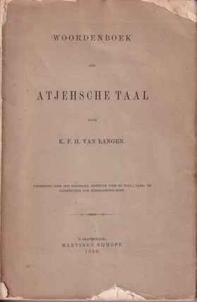 Stock ID #176633 Woordenboek der Atjehsche Taal. K. F. H. VAN LANGEN