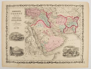 Stock ID #177019 Johnson's Turkey in Asia, Persia, Arabia &c. MIDDLE EAST--ANTIQUE MAP