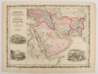 Stock ID #177019 Johnson's Turkey in Asia, Persia, Arabia &c. MIDDLE EAST - ANTIQUE MAP