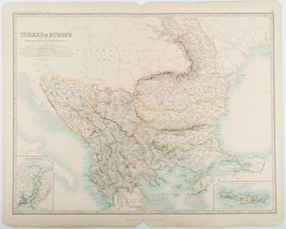 Stock ID #177055 Turkey in Europe...with Rumania, Servia, Montenegro, Bulgaria &c. TURKEY -...