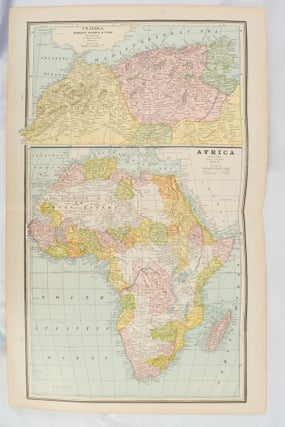 Stock ID #177068 Africa [and] N. W. Africa, Morocco, Algeria & Tunis. AFRICA - MAP, GEORGE F. CRAM