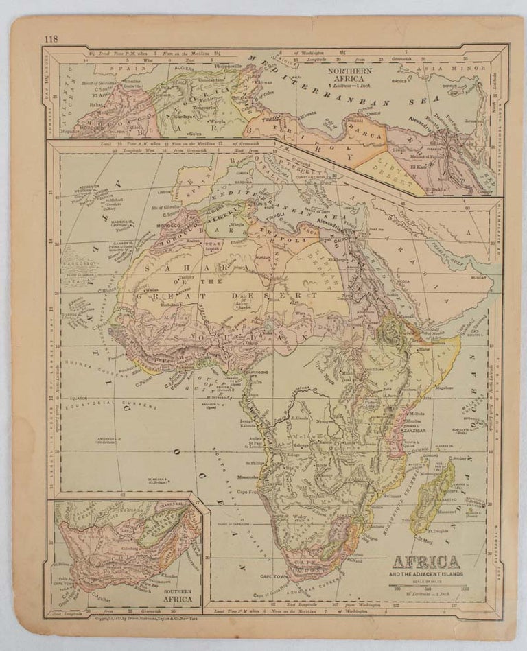 Stock ID #177229 Africa and the Adjacent Islands. AFRICA - MAP.