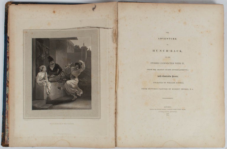 Stock ID #177240 The Adventure Of Hunch-Back, And The Stories Connected With It, (From The Arabian Nights Entertainments.) with illustrative Prints, Engraved by William Daniell, From Pictures Painted By Robert Smirke, R.A. WILLIAM DANIELL, ROBERT SMIRKE, ENGRAVINGS.