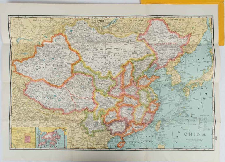 Stock ID #177490 Cram's Map of China. CHINA - HONG KONG, PEIPING INSETS.