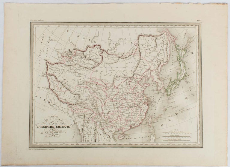Stock ID #177519 Carte Générale de l'Empire Chinois et du Japon. CONRAD MALTE-BRUN, ENGRAVERS THIERRY.