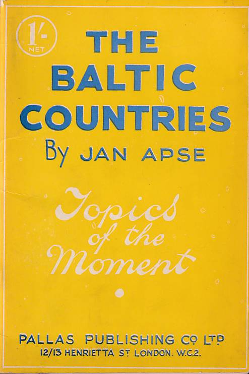 Stock ID #177585 The Baltic States. JAN APSE.