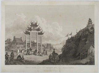 Stock ID #177610 View of a Pai-Loo, Improperly Called a Triumphal Arch, and of a Chinese...