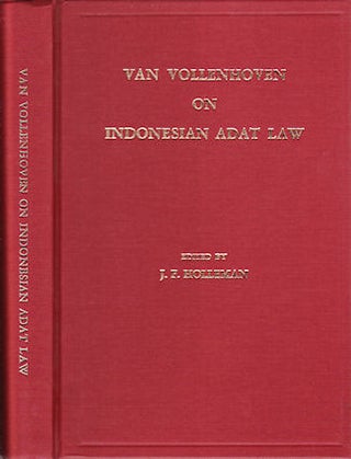 Stock ID #177718 Van Vollenhoven on Indonesian Adat Law. Selections from Het Adatrecht Van...