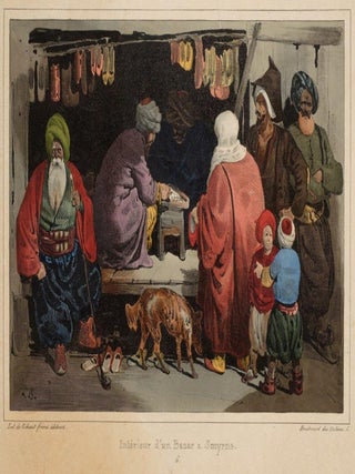 Stock ID #177865 Intérieur d'un Bazar a Smyrne. THEODORE LE BLANC