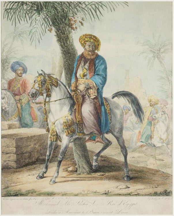 Stock ID #177868 Mohamed Ali Pacha Vice Roi d'Égypte. 1818. [caption title]. LOUIS NICOLAS PHILIPPE AUGUSTE FORBIN, COMTE DE, HORACE VERNET, ARTIST AND ENGRAVER, AFTER.