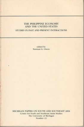 Stock ID #177958 The Philippine Economy and the United States. Studies in Past and Present...