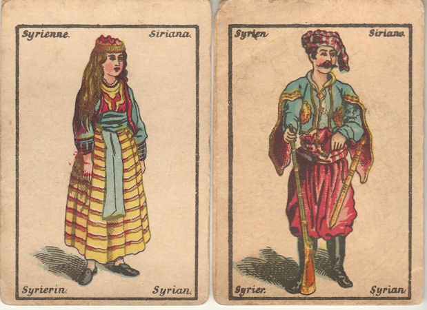 Stock ID #178023 [Twelve costume cards]. COSTUME - ANTIQUE ENGRAVINGS.