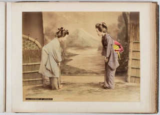 Stock ID #178093 Japanese Meiji Era Photograph Album. PHOTOGRAPHY ALBUM - LATE MEIJI JAPAN