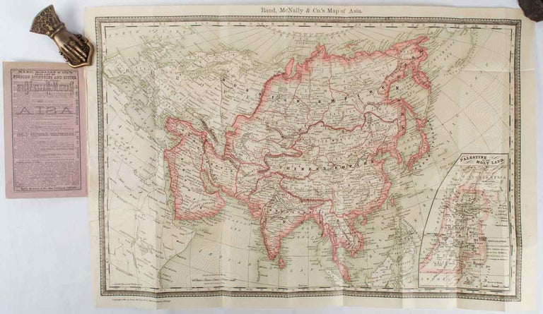 Stock ID #178184 Rand McNally & Co.'s Map of Asia: Accurately showing the International Boundary Lines, and all Important Towns, Mountains, Rivers, etc. MAP OF ASIA.