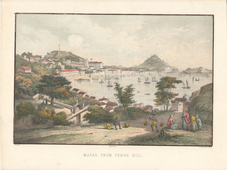 Stock ID #178445 Macao from Penha Hill. [caption title]. COMMODORE MATTHEW PERRY, WILHELM HEINE, J. QUEEN, P. S. DUVAL, CO, LITHOGRAPHERS.