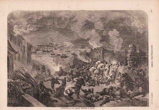 Stock ID #178579 Destruction of the European factories at Canton. [caption title]. OPIUM WAR-...